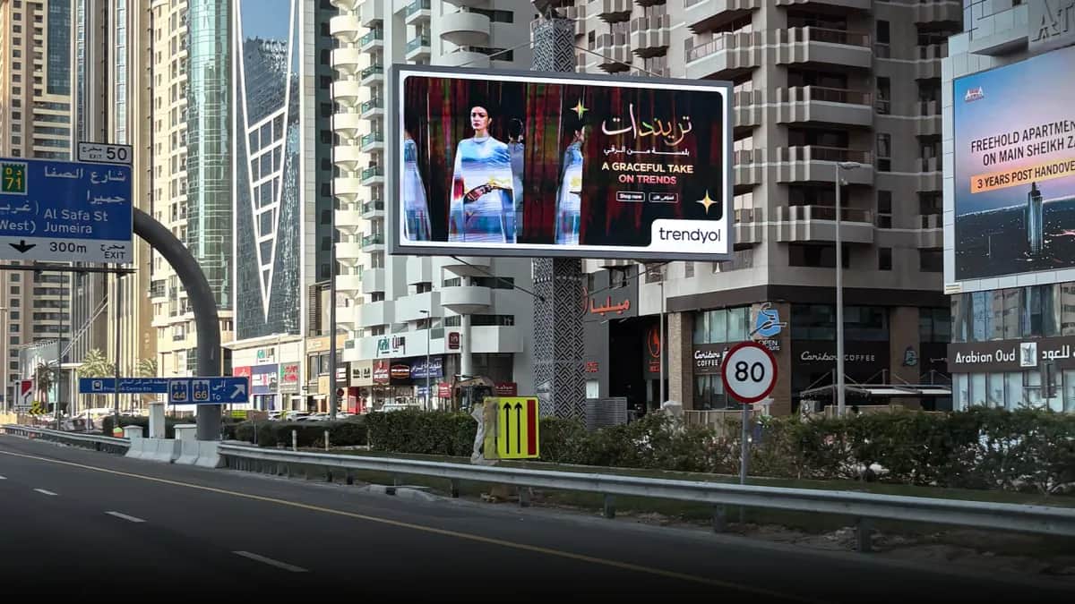 Trendyol DOOH Campaign Shows a Refined Approach to Outdoor Advertising