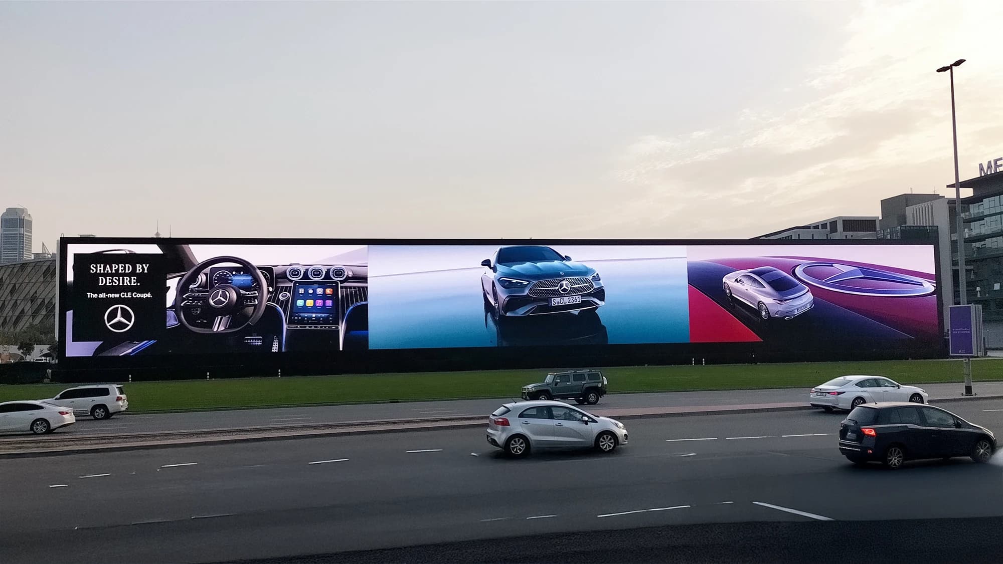 Outdoor advertising billboard