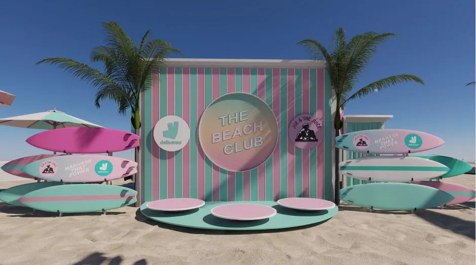 Joe and the Juice and Deliveroo bring their partnership to life at Kite Beach
