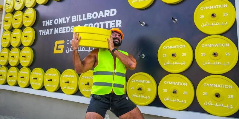 GymNation’s One-Tonne Billboard Proves Strength is the New Creative Currency