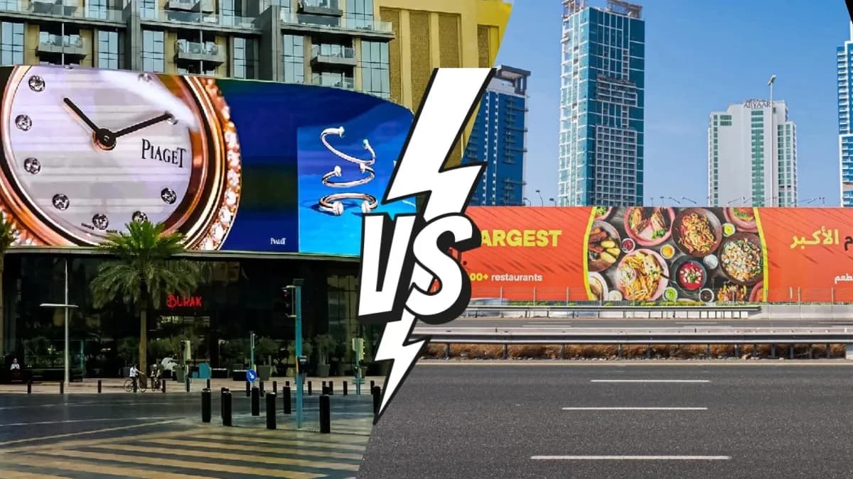 OOH vs DOOH: Understanding the Real Difference in Outdoor Advertising
