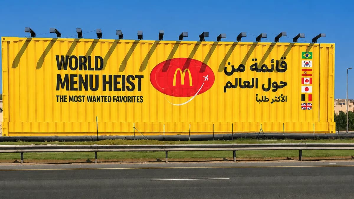 McDonald's World Menu Heist Campaign Brings Creative Outdoor Advertising to Dubai