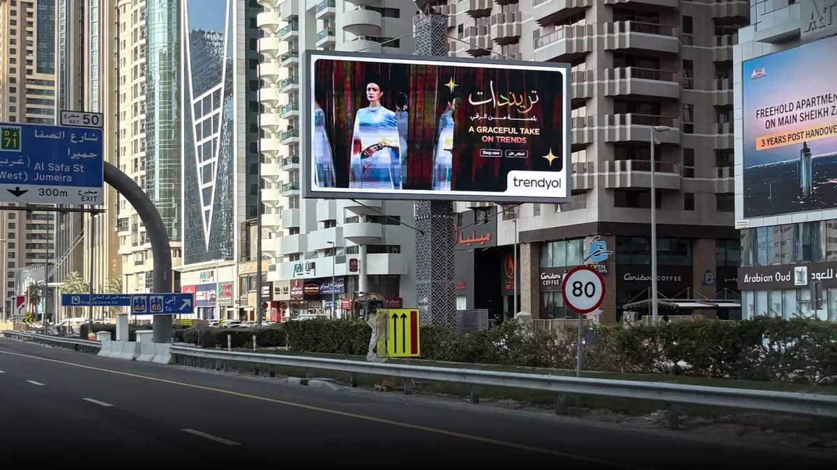 Trendyol DOOH Campaign Shows a Refined Approach to Outdoor Advertising