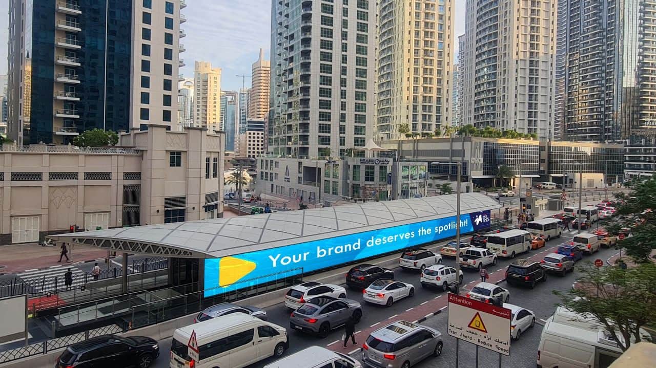 Dubai Tram Station Advertising: High-Impact Brand Visibility in Prime Locations